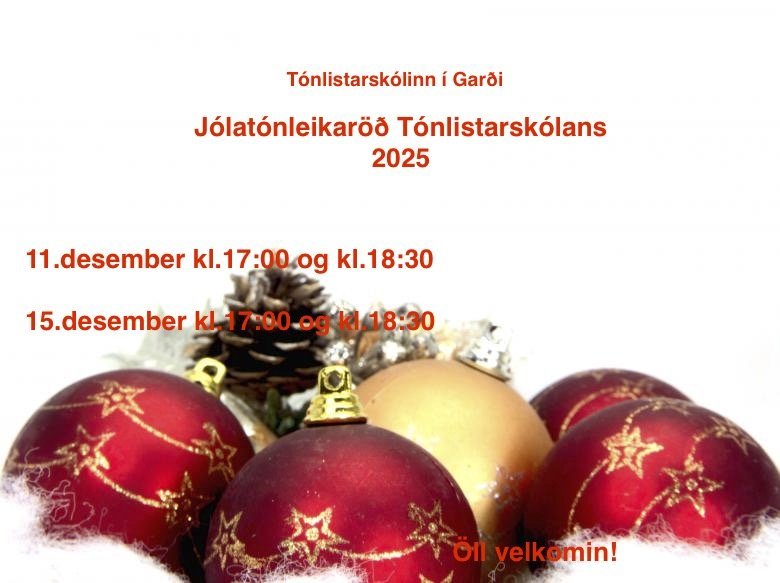 Jólatónleikaröð tónlistarskólans