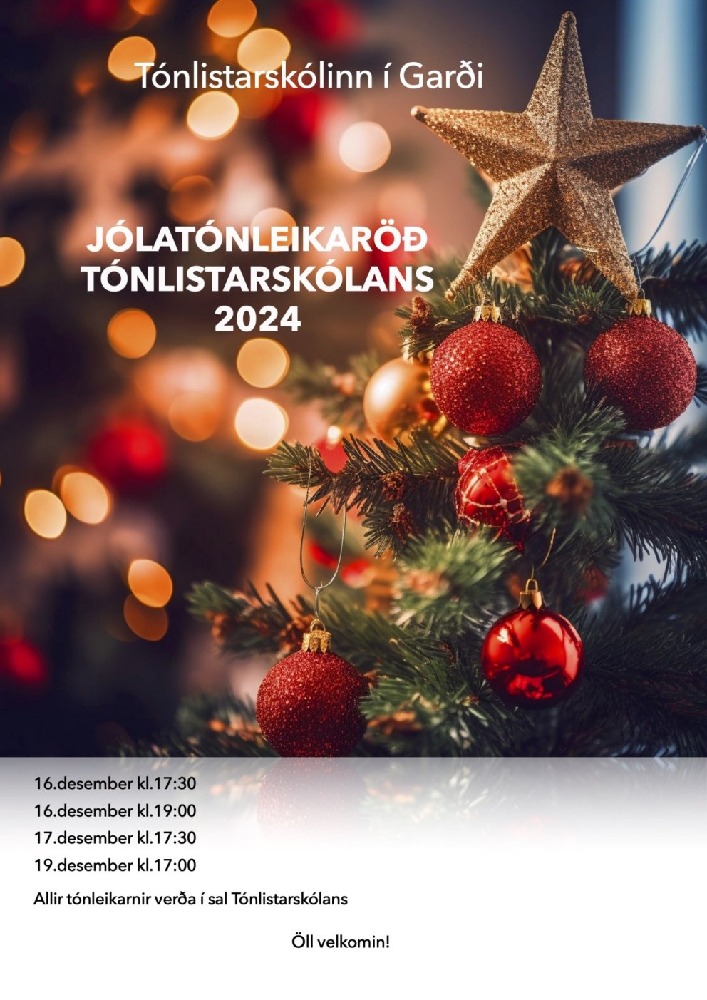 Jólatónleikaröð tónlistarskólans
