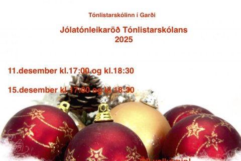 Jólatónleikaröð tónlistarskólans